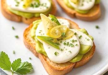 Avocado cheese soft toast bites — a gentle, braces-friendly snack with creamy toppings and tender bread.