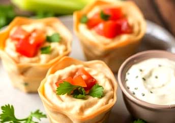 Creamy hummus snack cups with soft dippers — a smooth, braces-friendly side perfect for pairing with soup.