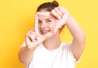 Comparison of braces-safe soft foods and hard crunchy foods you can’t eat with braces.